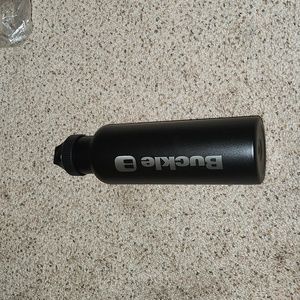 Buckle wide mouth double wall stainless steel bottle